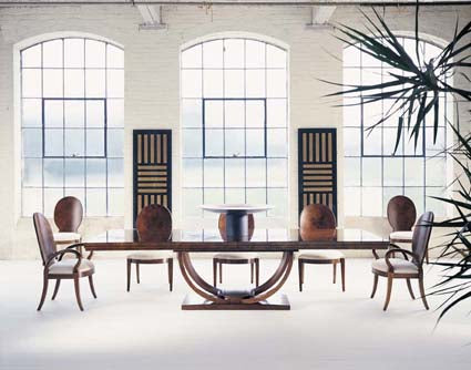 American Home Furniture Century Omni Dining Table - Cluster Maple