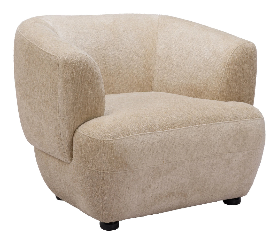 Bekker Accent Chair Golden Beige - AmericanHomeFurniture