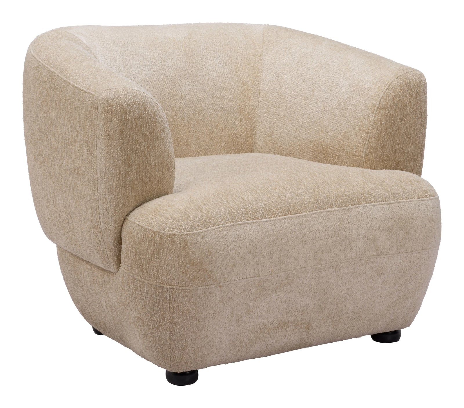 Zuo Bekker Accent Chair Golden Beige ACCENT + LOUNGE CHAIRS