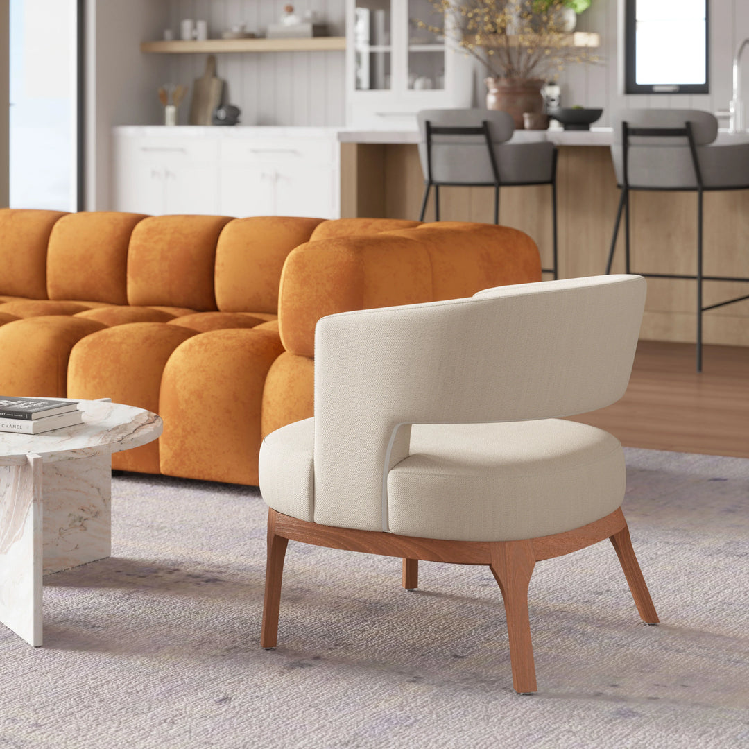 Penryn Accent Chair Beige - AmericanHomeFurniture