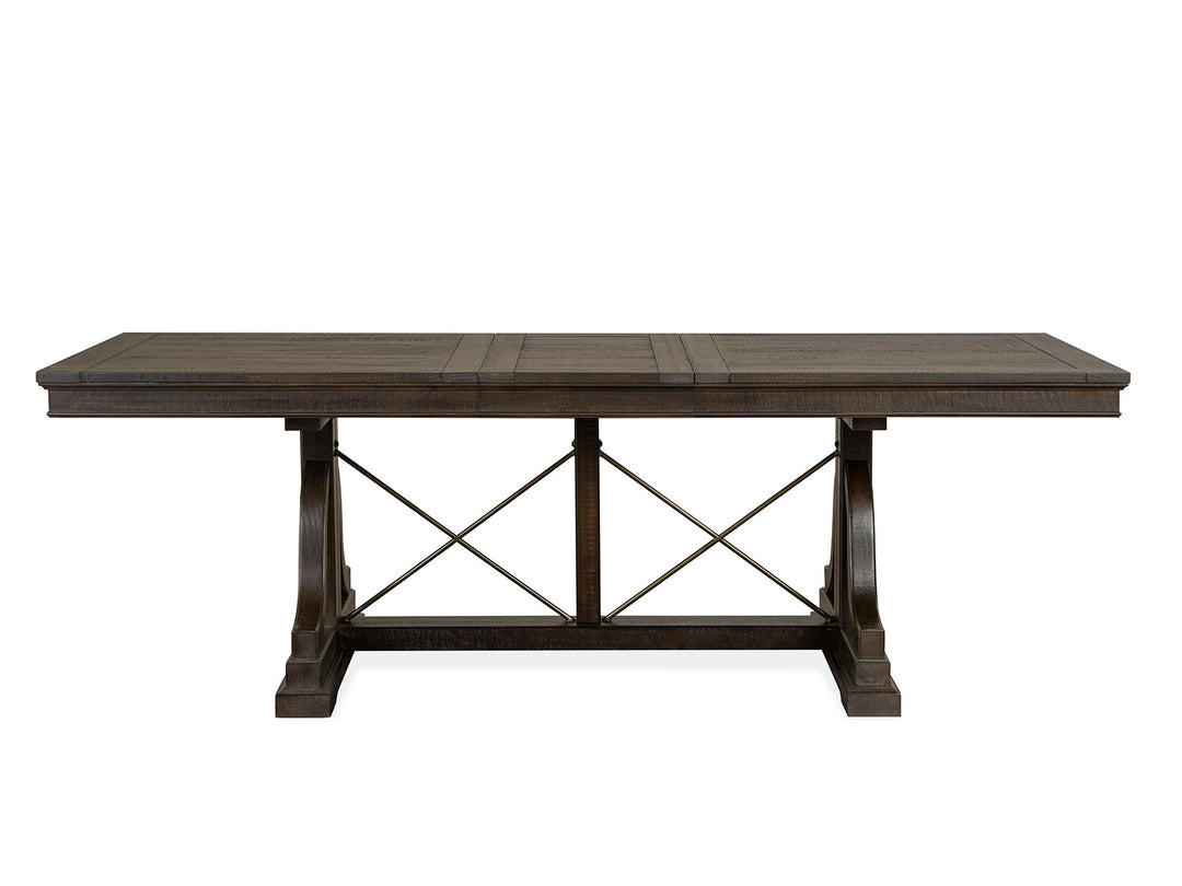 Westley Falls Graphite Extendable Trestle Dining Table - D4399-25
