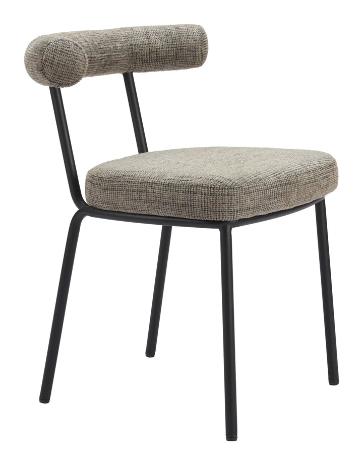 Kede Dining Chair (Set of 2) Green Tweed - AmericanHomeFurniture