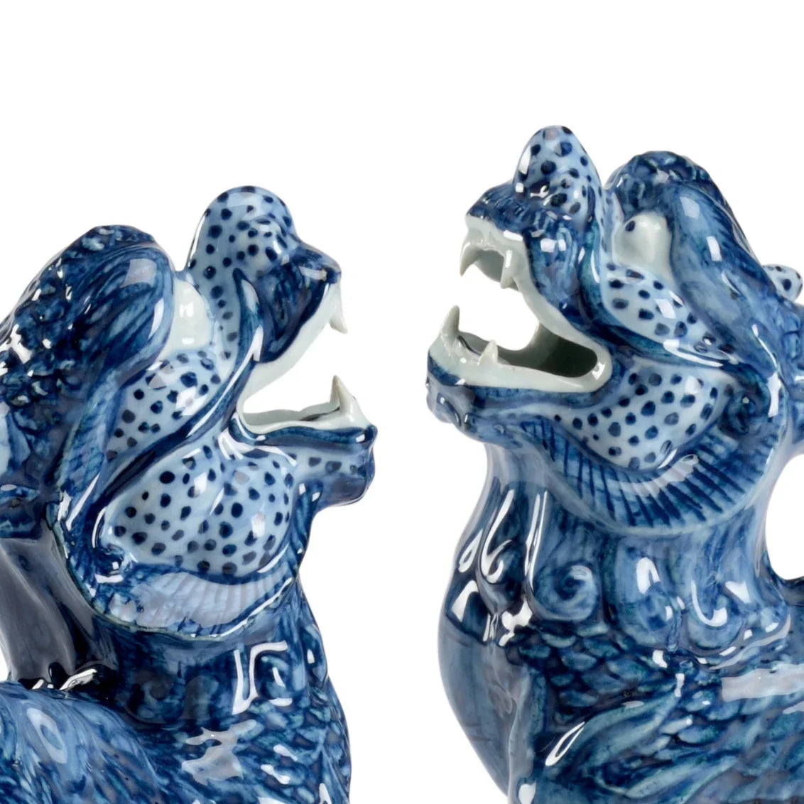 Chelsea House Blue Foo Dogs (Pr) DECORATIVE OBJECTS