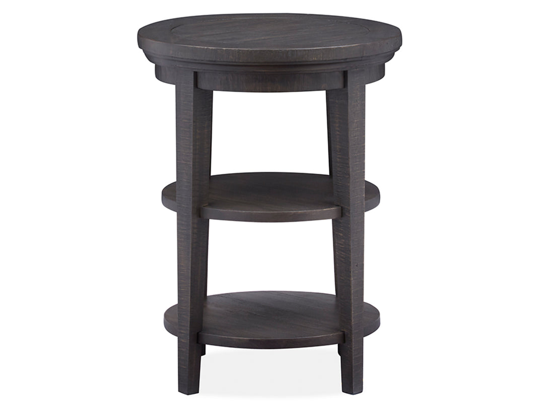 Westley Falls Graphite Round Accent End Table - T4399-35