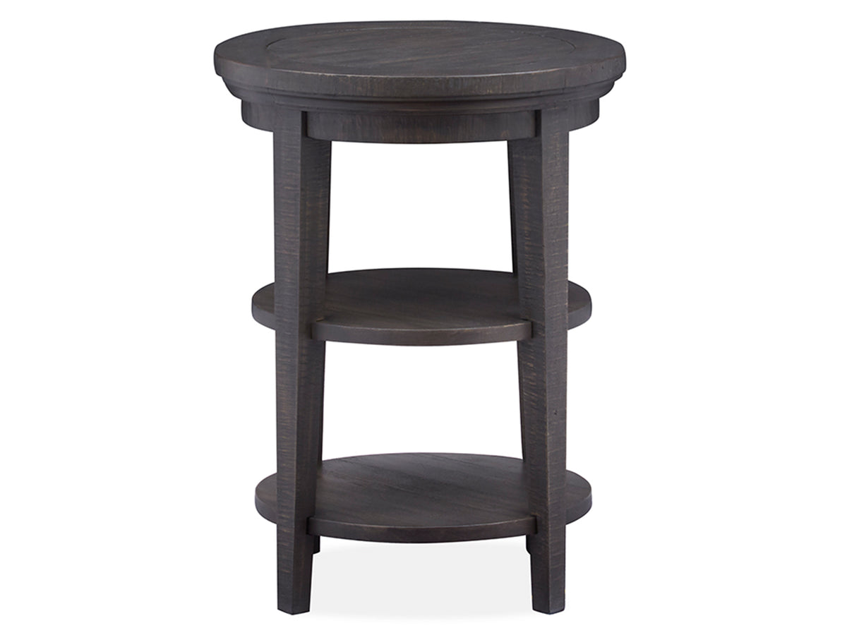 Westley Falls Graphite Round Accent End Table - T4399-35