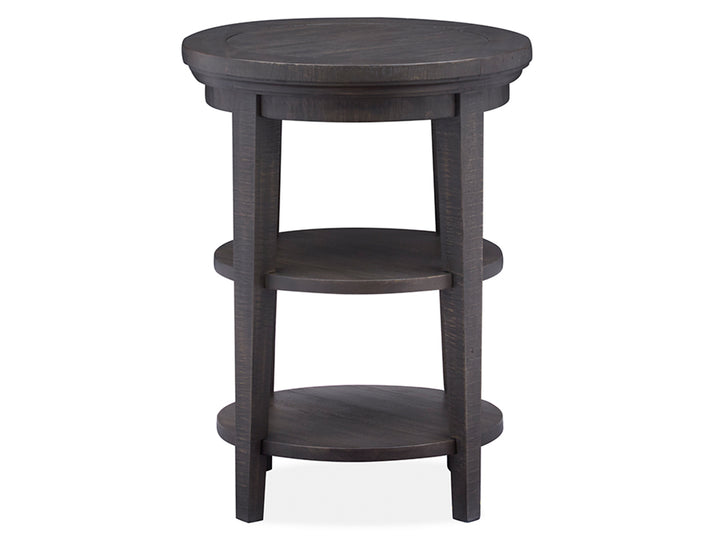 Westley Falls Graphite Round Accent End Table - T4399-35