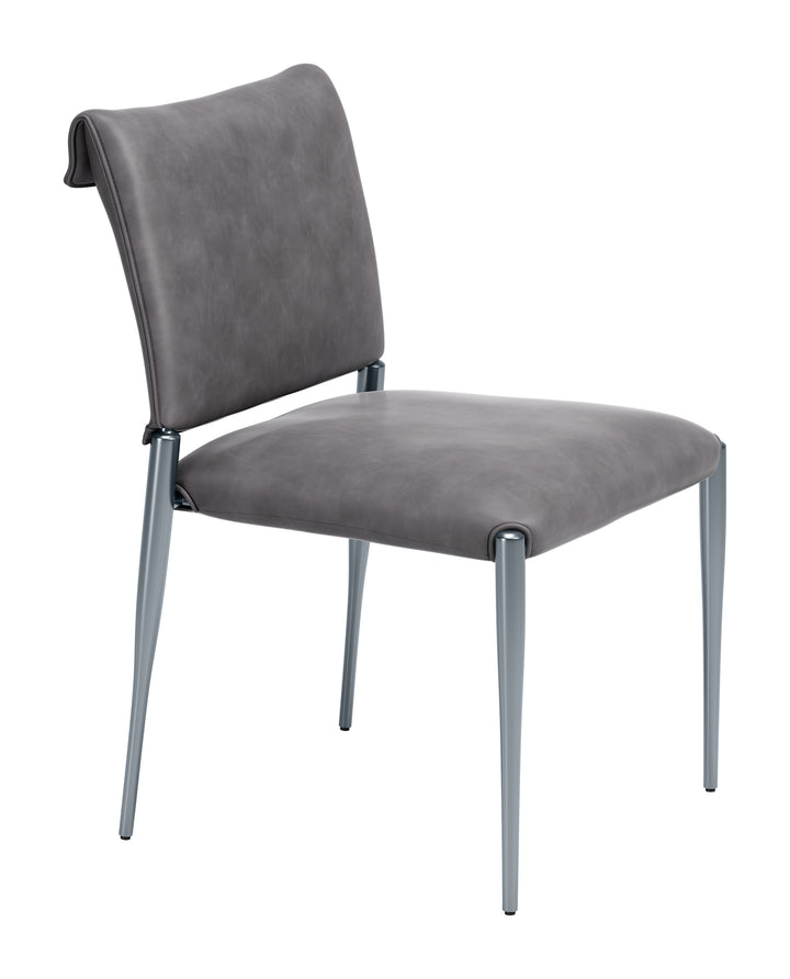 Freesia Dining Chair (Set of 2) Charcoal Gray