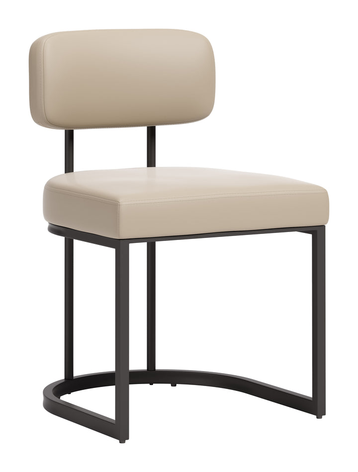 Velar Dining Chair (Set of 2) Beige & Gray