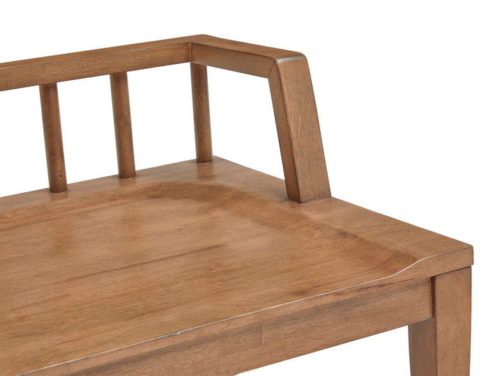 Lindon Belgian Wheat Low Back Arm Bench - D5570-79