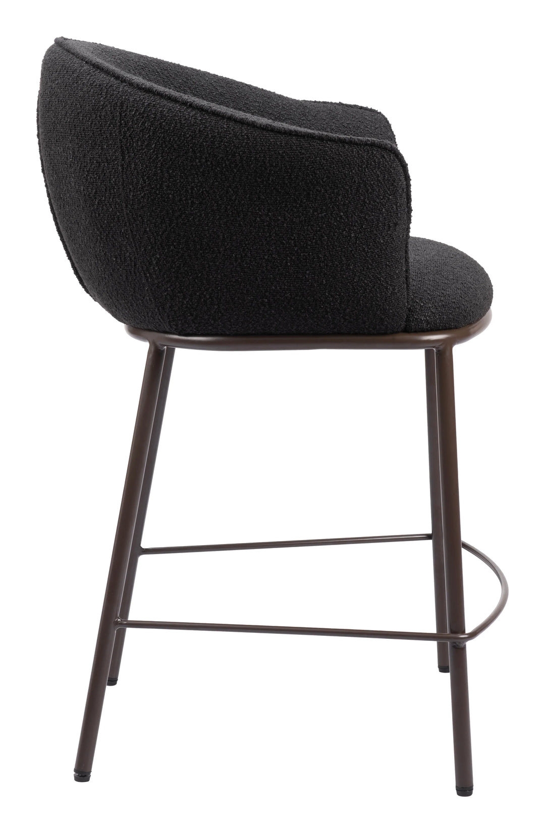 Essen Counter Stool Black & Bronze - AmericanHomeFurniture
