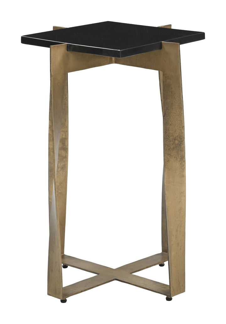 Noara Accent Table Black & Brass - 110976