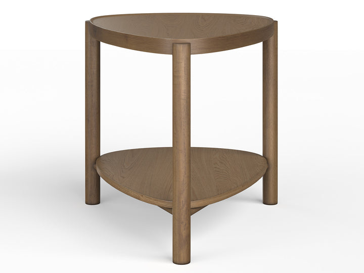 Hadleigh Brown Honey Shaped Accent End Table - T5558-34