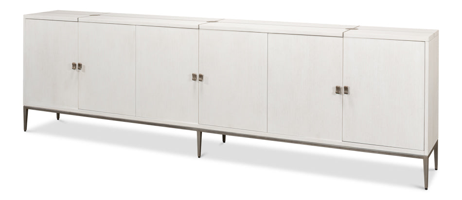 American Home Furniture | Sarreid - Barton Cabinet - Working White