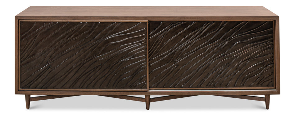 American Home Furniture | Sarreid - Wave Entertainment Cabinet