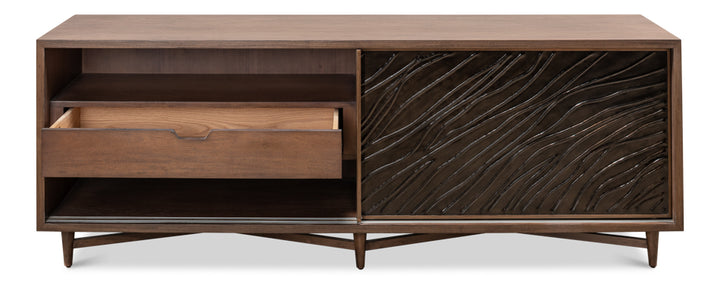 American Home Furniture | Sarreid - Wave Entertainment Cabinet