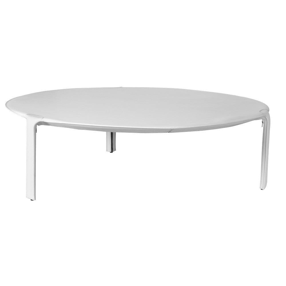 Oggetti Libro Round Cocktail Table, White COFFEE TABLES
