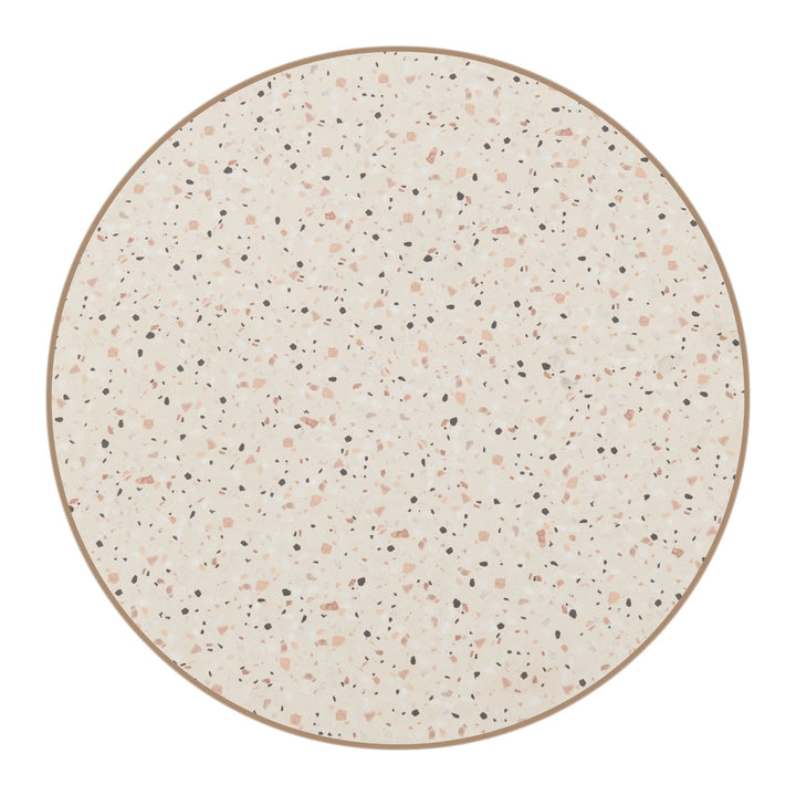 Bite Bistro Table Beige & Gold - AmericanHomeFurniture