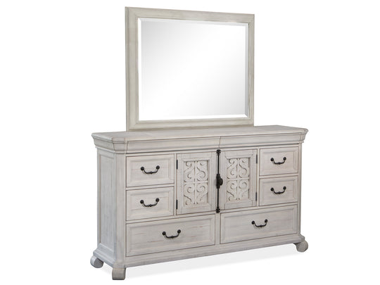 Bronwyn Alabaster Drawer Dresser With Landscape Mirror - B4436-2040