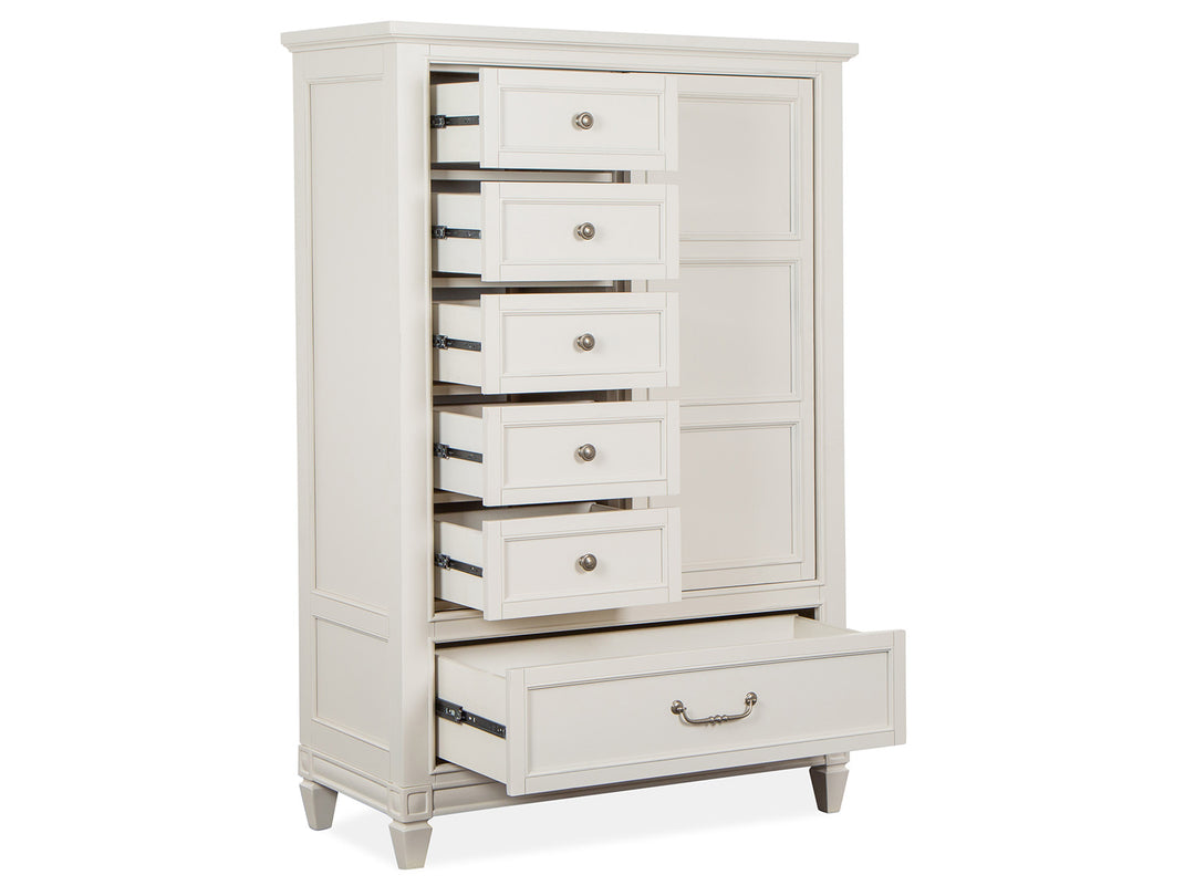 Willowbrook Egg Shell White Door Chest - B5324-13