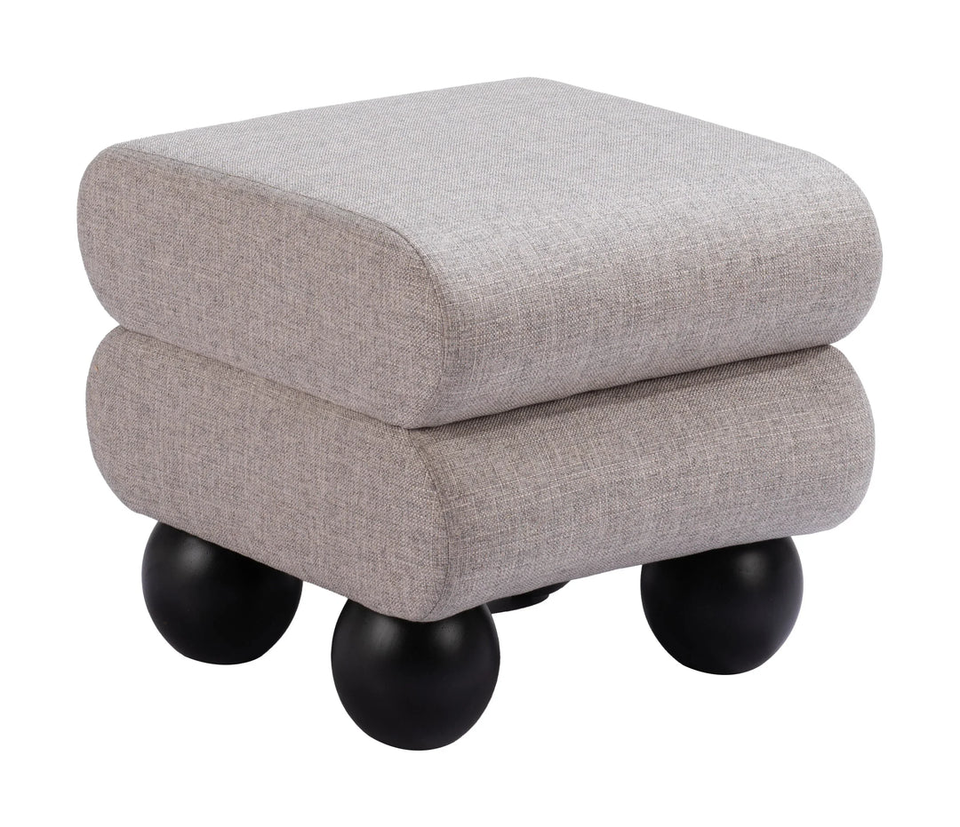 Davao Ottoman Gray - AmericanHomeFurniture