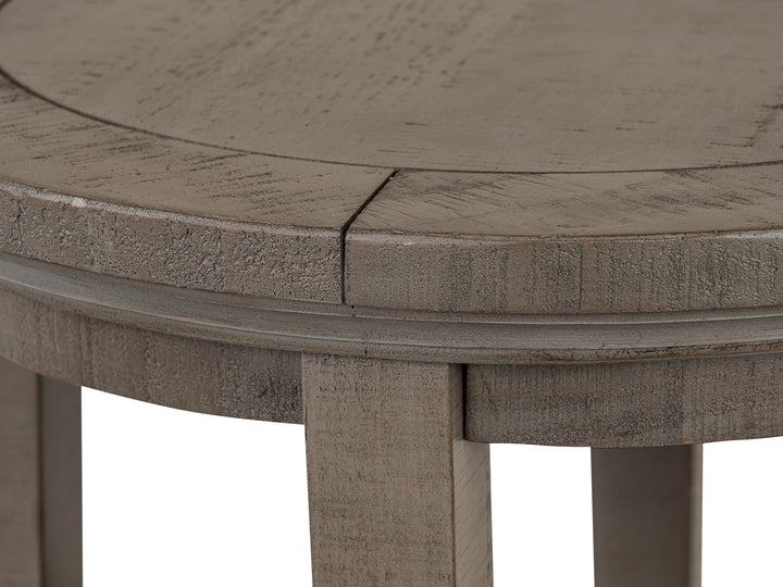 Paxton Place Dovetail Grey Round Accent End Table - T4805-35