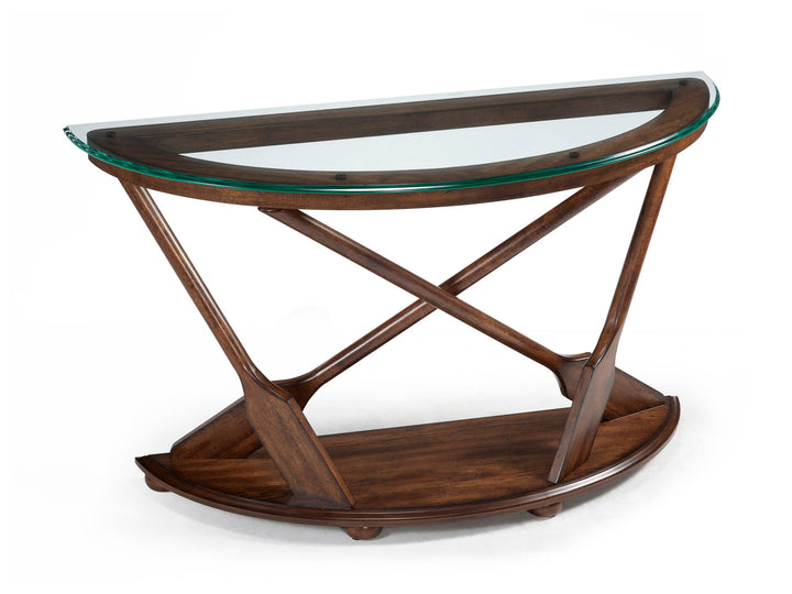 Beaufort Dark Oak Demilune Sofa Table - T2214-75