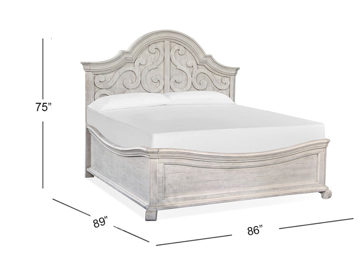 Bronwyn Alabaster Shaped Panel Bed
