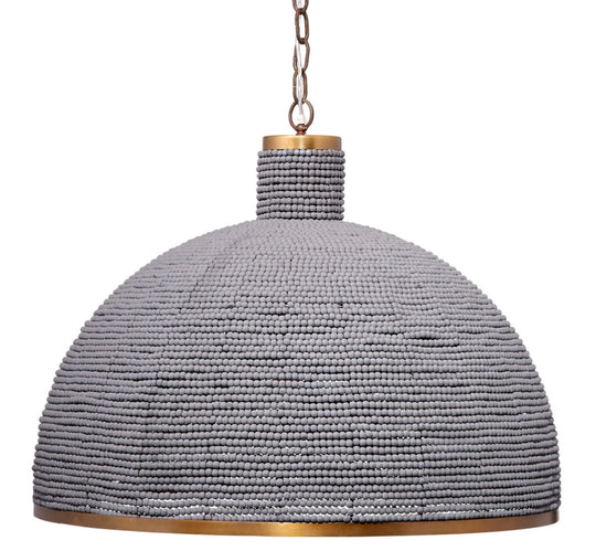 Jamie Young Big Sur 1-Light Beaded Chandelier, Slate Blue CHANDELIERS