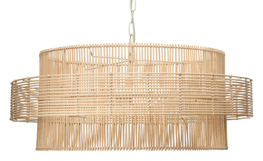 Jamie Young Concentric Rattan 2-Light Pendant PENDANT LIGHTING
