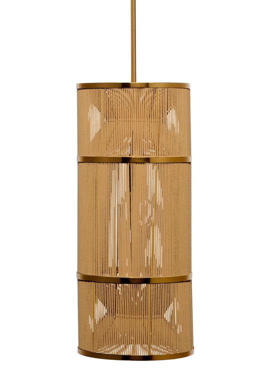 Jamie Young Congruent 1-Light Iron and Cotton Pendant PENDANT LIGHTING