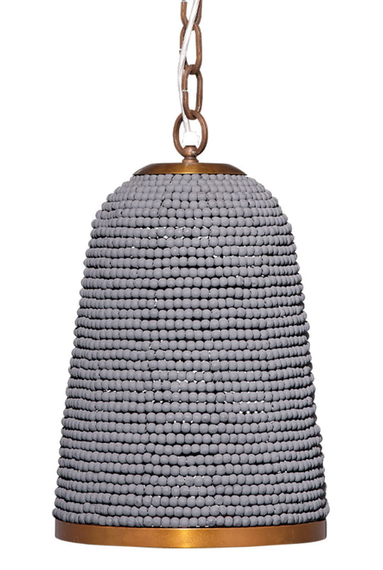 Jamie Young Creekside 1-Light Beaded Pendant, Slate Blue PENDANT LIGHTING