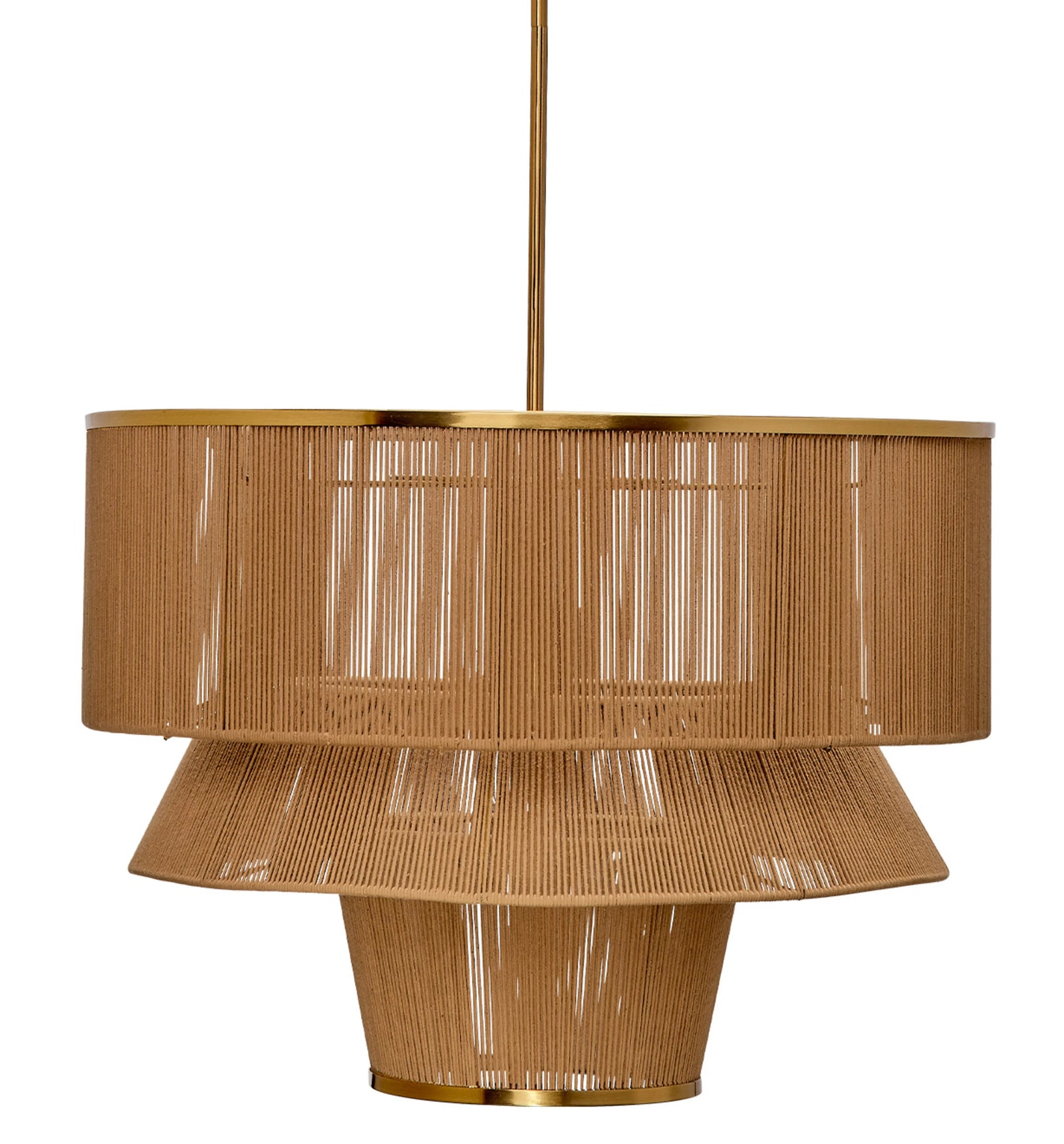 Jamie Young Dimension 1-Light Iron and Cotton Chandelier CHANDELIERS