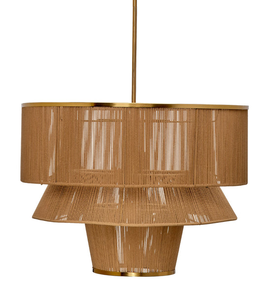 Jamie Young Dimension 1-Light Iron and Cotton Chandelier CHANDELIERS