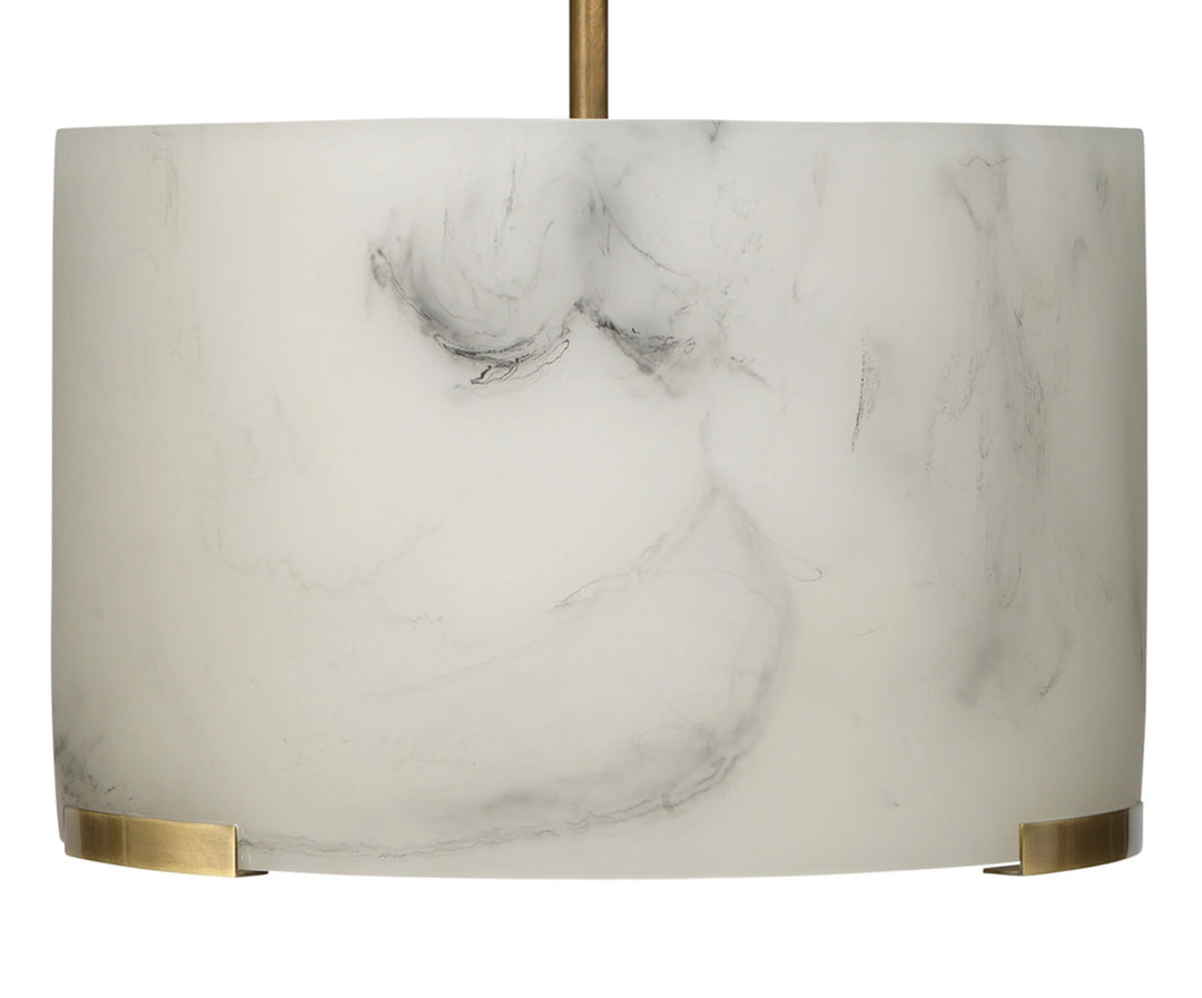 Elancourt Faux Alabaster 3-Light Pendant - AmericanHomeFurniture