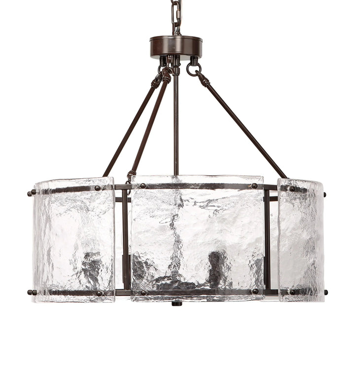 Glenn Large Round Metal 6-Light Chandelier