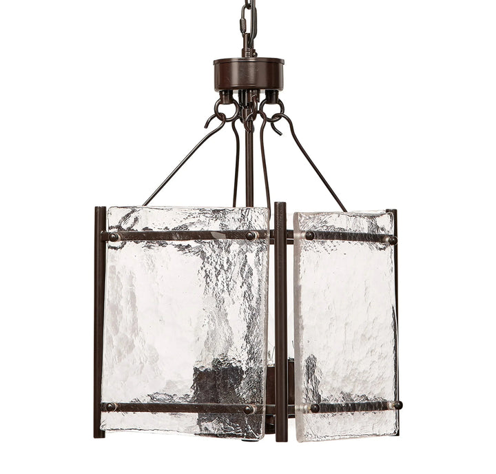 Glenn Small Square Metal 4-Light Chandelier