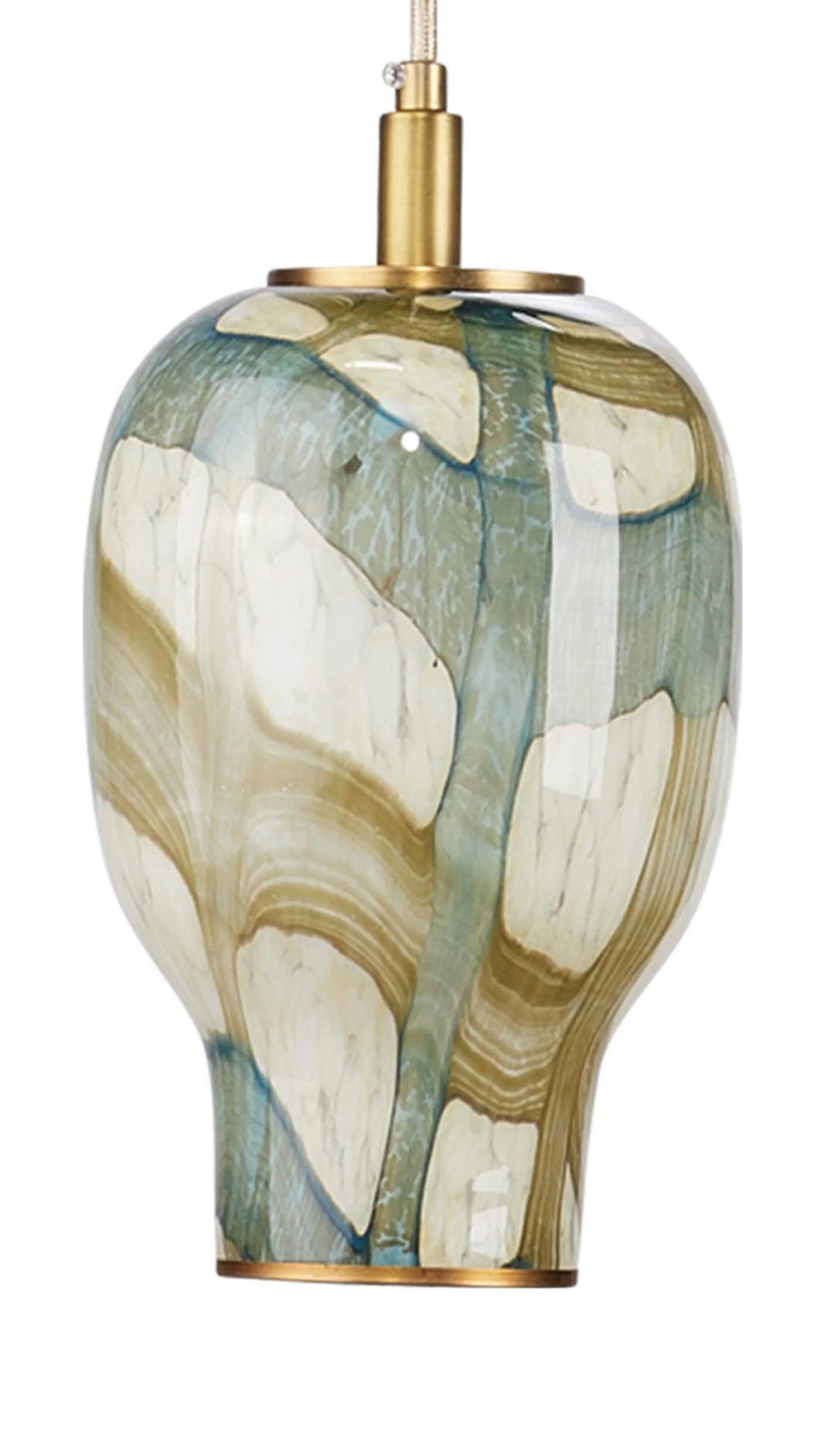 Helen Glass 1-Light Pendant, Large - AmericanHomeFurniture