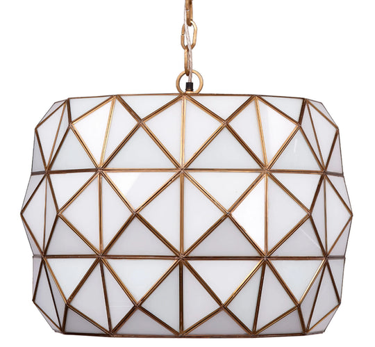 Jamie Young Hollywood 1-Light Glass and Metal Pendant PENDANT LIGHTING