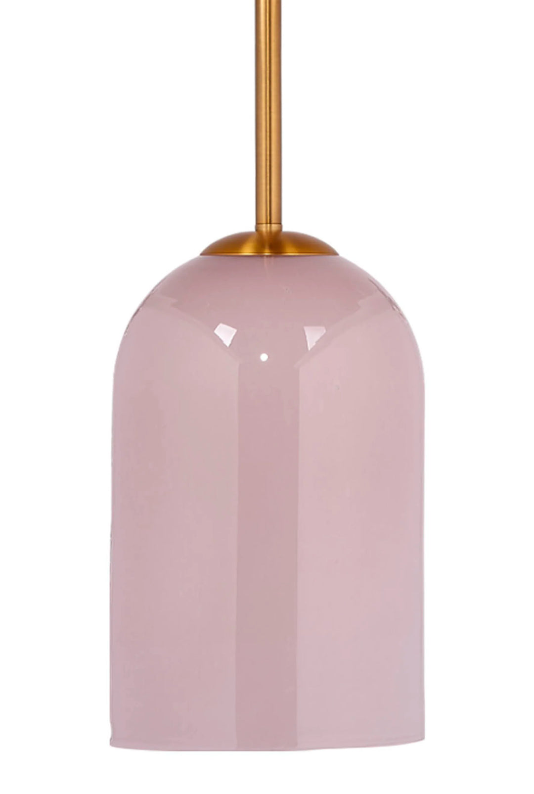 Holt 1-Light Glass Pendant, Pink - AmericanHomeFurniture