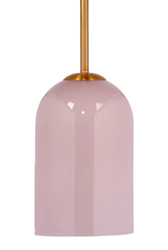 Jamie Young Holt 1-Light Glass Pendant, Pink PENDANT LIGHTING