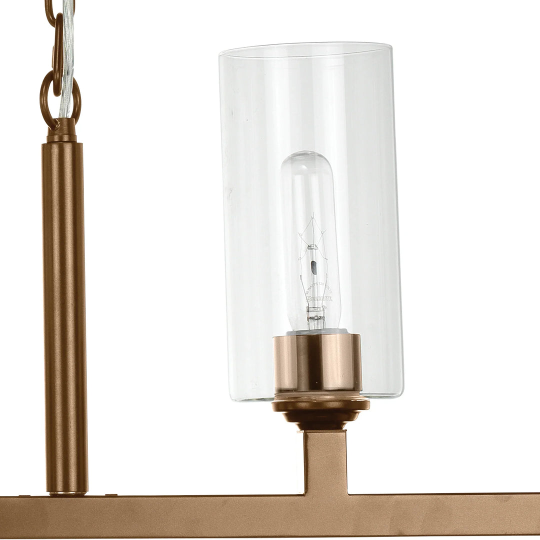 Linear 6 Light Chandelier - AmericanHomeFurniture