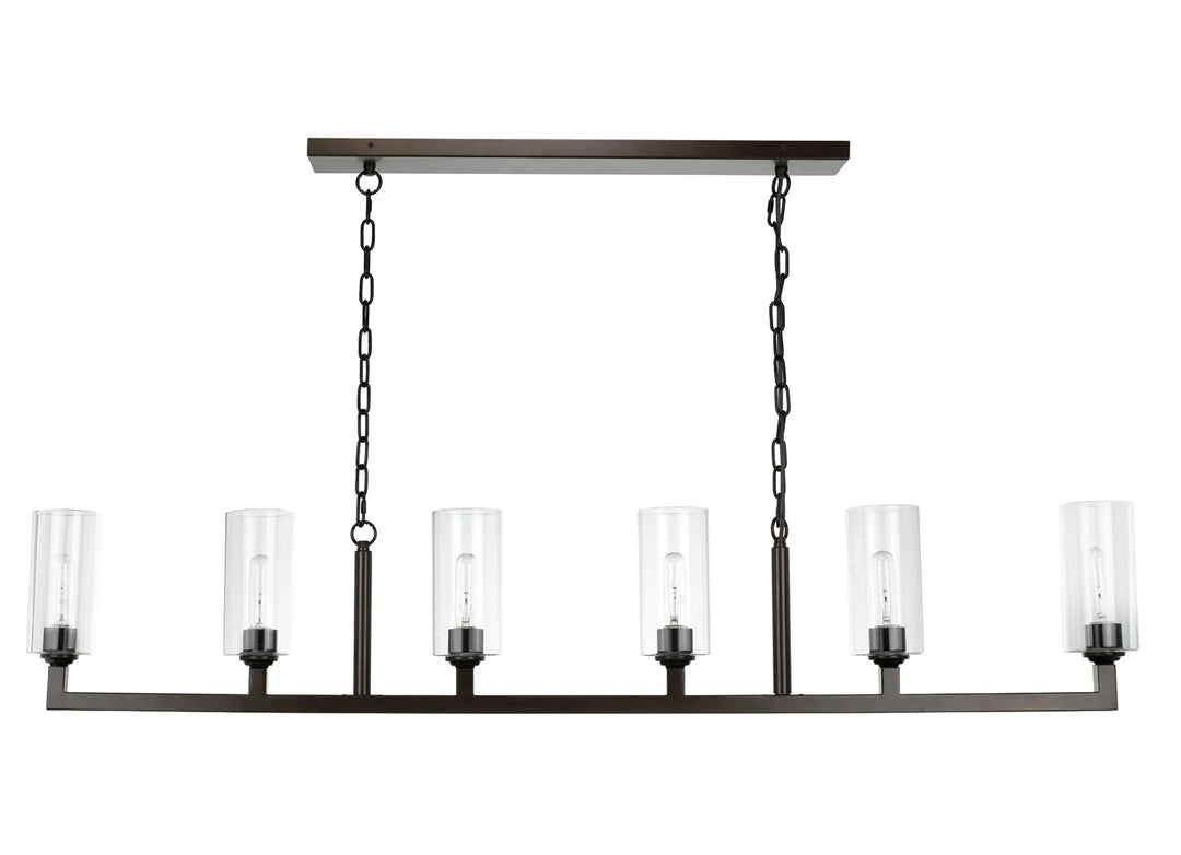 Linear 6 Light Chandelier