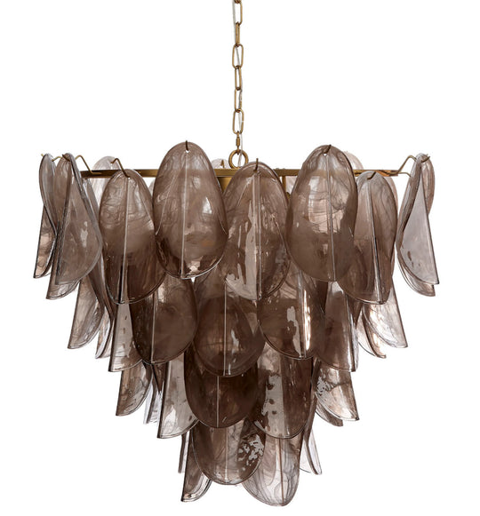 Jamie Young Magnolia 10-Light Quartz Glass Chandelier CHANDELIERS