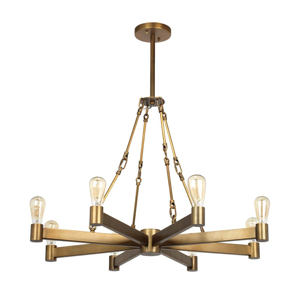 Manchester 8-Light Metal Chandelier - AmericanHomeFurniture