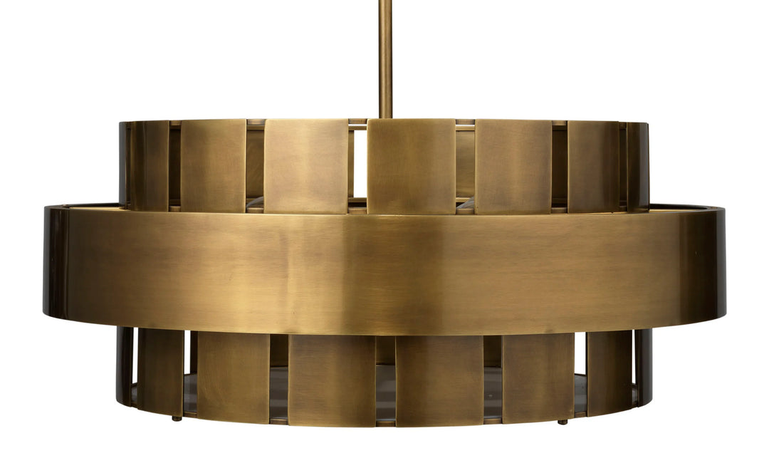 Orbit Steel 4-Light Chandelier - AmericanHomeFurniture
