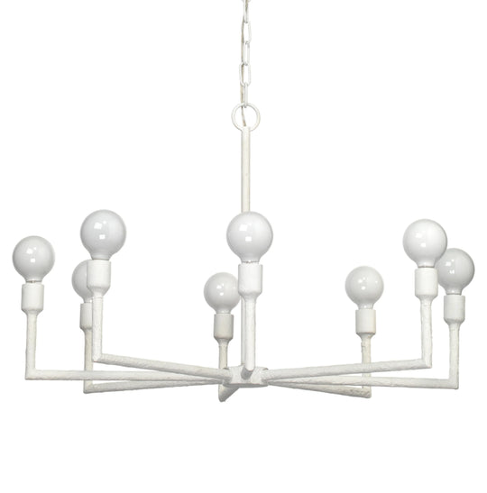 Jamie Young Park 8-Light Gesso Chandelier CHANDELIERS