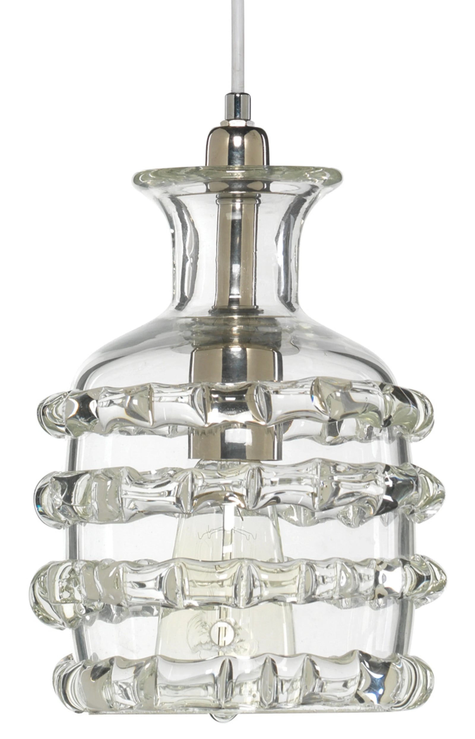 Ribbon 1-Light Glass Pendant - AmericanHomeFurniture