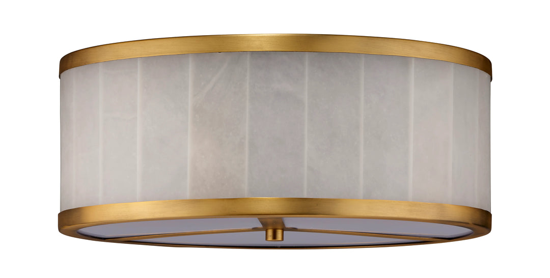 Upsala Alabaster Flush Mount Ceiling Light, Large - AmericanHomeFurniture
