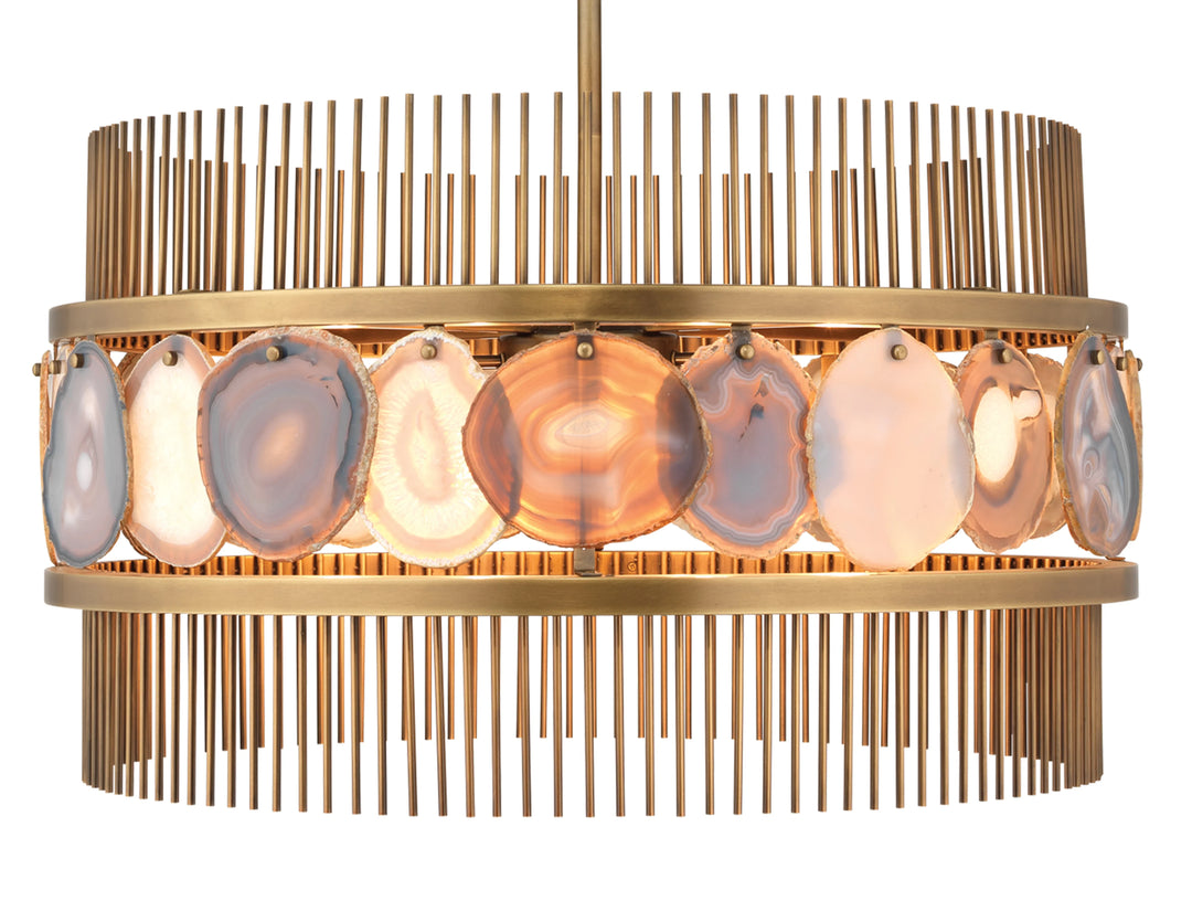Upsala Agate 8-Light Chandelier - AmericanHomeFurniture