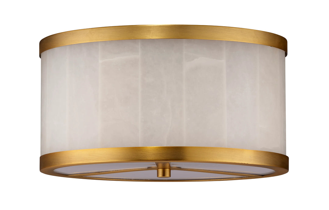 Upsala Alabaster Flush Mount Ceiling Light, Small - AmericanHomeFurniture